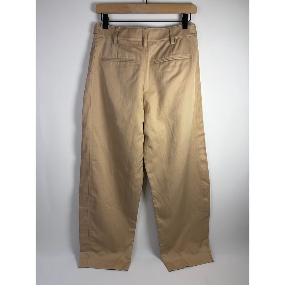 Madewell The Barrel-Leg Pant in Drapey Twill Bright Fawn Size 2 NEW - Picture 6 of 9